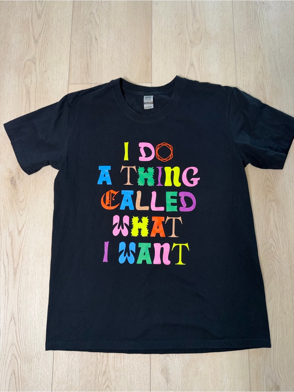 Dopamine Black Graphic Tee - I Do A Thing Called What I Want Size Medium